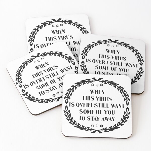 Item preview, WHEN THIS VIRUS IS OVER I STILL WANT SOME OF YOU 2 STAY AWAY - Saying Gift designed and sold by yeknow.