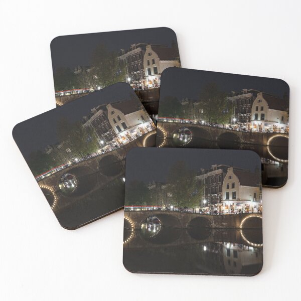 Item preview, Light Trails and Circles - Reflecting on Magical Amsterdam Canals designed and sold by Georgia Mizuleva.