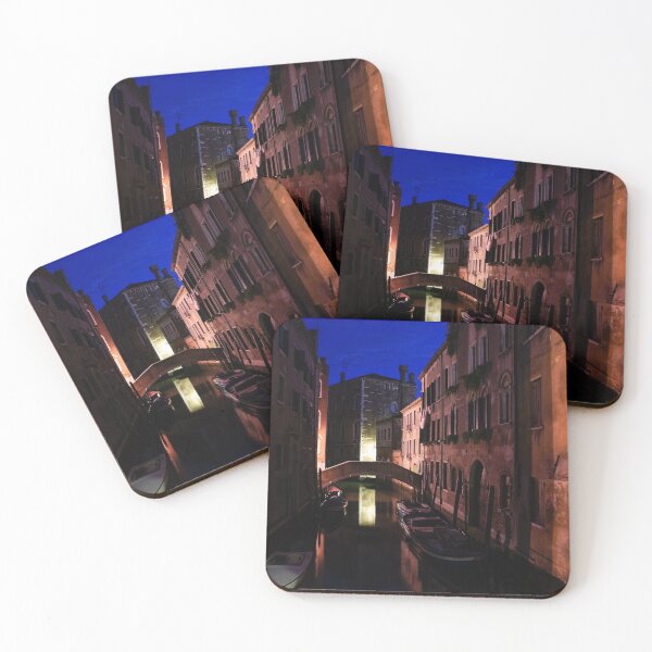Item preview, Venice, Italy - Nightscape on a Small Canal designed and sold by Georgia Mizuleva.
