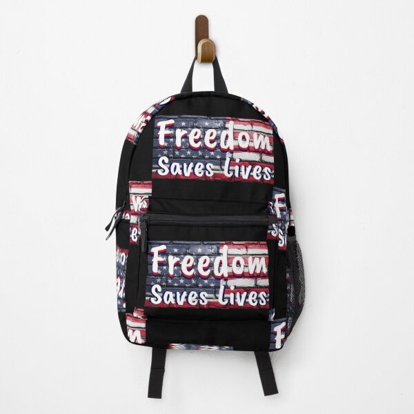 Item preview, Freedom Saves Lives designed and sold by Kid Wits Ink  "Wise enough to leave a lasting impression!".