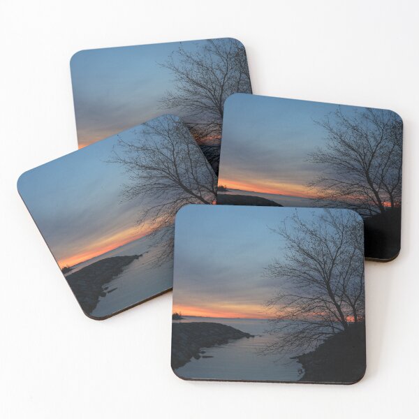 Item preview, Waiting for Dawn - Lakeside Blues and Oranges designed and sold by Georgia Mizuleva.