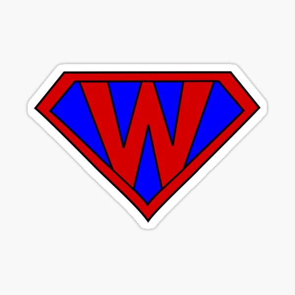 Item preview, Hero, Heroine, Superhero, Initials,  W designed and sold by Kreativista.