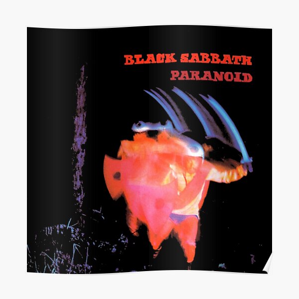 Awesome Black Sabbath Paranoid Póster