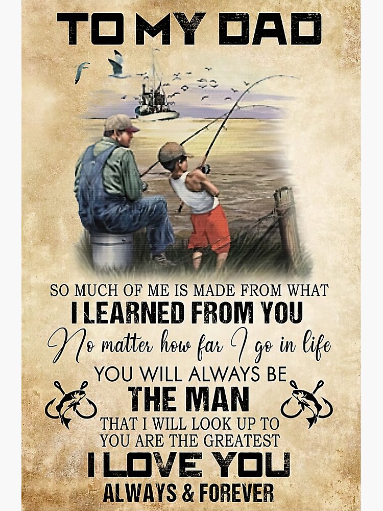 Fishing Angler Dad And Son Fishing Rod Gift' Men's T-Shirt