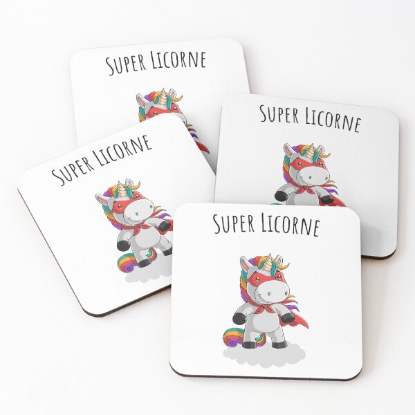 Aperçu de l'œuvre Super licorne, super héro licorne créée et vendue par Curlyhaire.