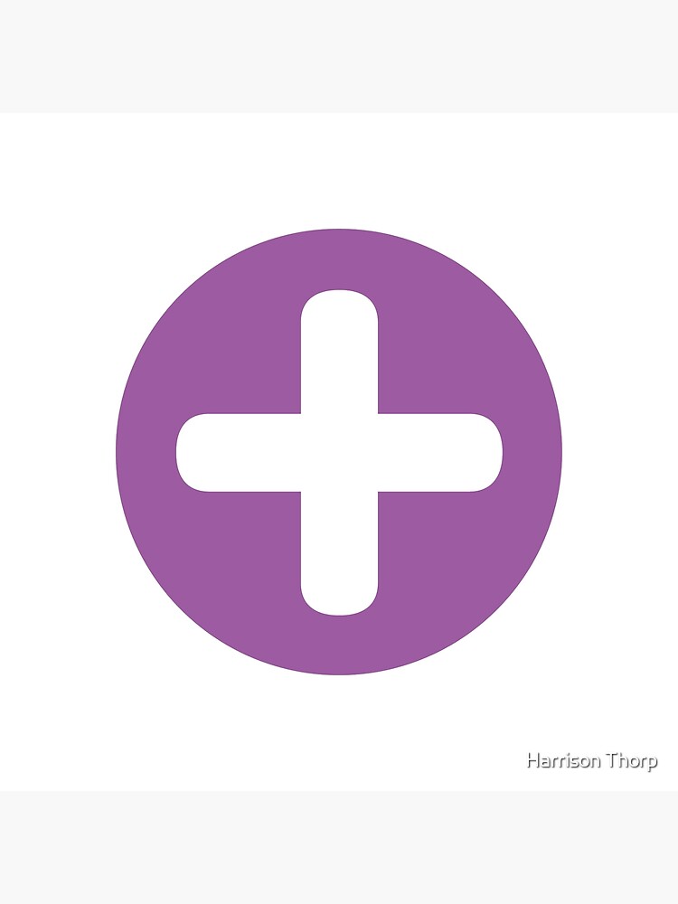 positive-symbol-purple-poster-for-sale-by-harrisonthorp-redbubble