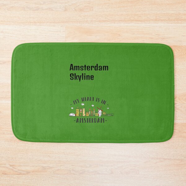 Item preview, Green Amsterdam Skyline designed and sold by DamaliePierre.