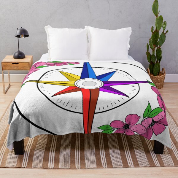 Item preview, Floral Nautical Compass - Amy J Garbutt Designs designed and sold by Amy Jane Garbutt.