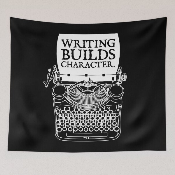 Item preview, Writing Builds Character Typewriter Writer Author designed and sold by GrandeDuc.