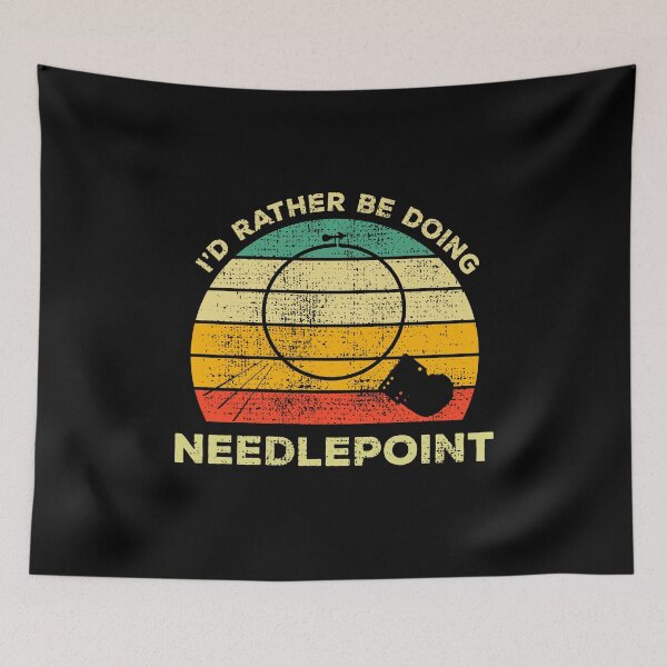Item preview, I’d Rather Be Doing Needlepoint Vintage Gift For Needlepoint Lovers designed and sold by JokeGysen.
