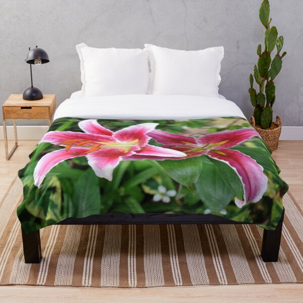 Item preview, Stargazer lilies with bee designed and sold by FunkiFunki.