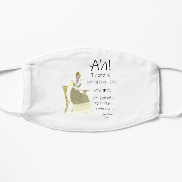 Jane Austen Home Comforts Quote Mask