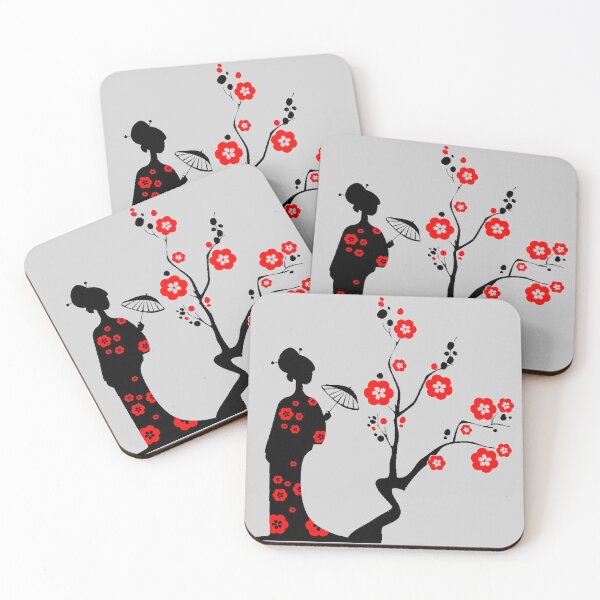 Item preview, Japanese woman with a sakura tree designed and sold by MisoraA.