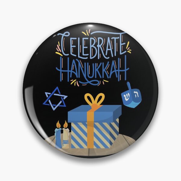 Item preview, Celebrate Hanukkah-Black Background  designed and sold by Trendi61.