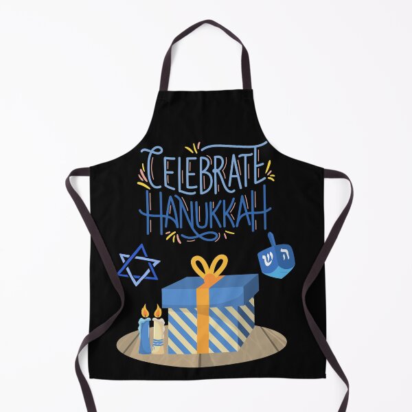 Item preview, Celebrate Hanukkah-Black Background  designed and sold by Trendi61.