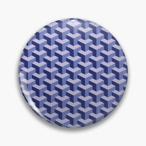 Artikelvorschau, Blue Shades Cube Pattern 3D-Effekt entworfen und verkauft von FakeMirror.