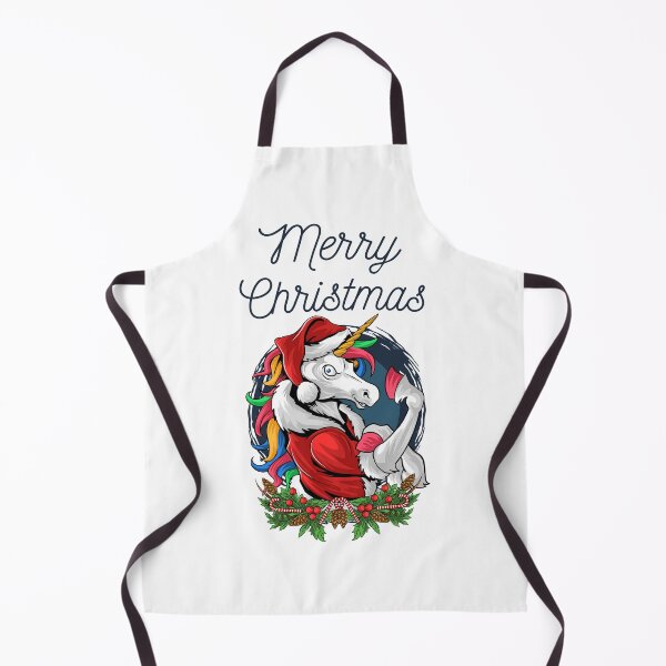 Item preview, Merry Christmas unicorn designed and sold by Curlyhaire.