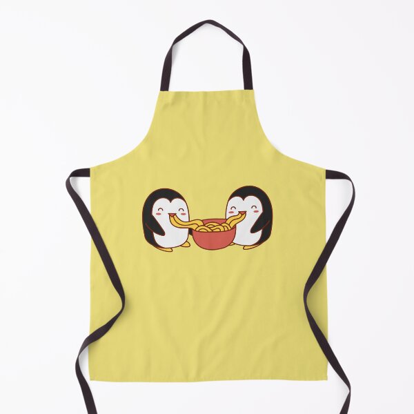 Item preview, Little Penguins eating Ramen designed and sold by mimosadesigns.