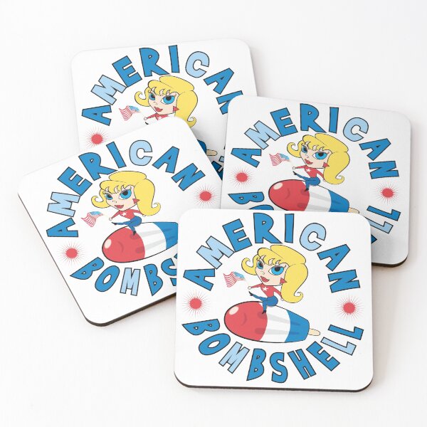 Item preview, American Bombshell Patriotic Fourth Of July Print designed and sold by Mary Riley.