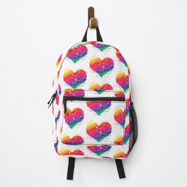 Item preview, Watercolor Rainbow Heart Colorful - Gay Pride Flag Heart Shape designed and sold by MisPuHoney.