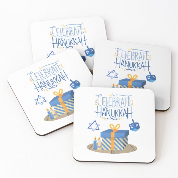 Item preview, Celebrate Hanukkah-White Background designed and sold by Trendi61.
