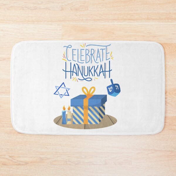 Item preview, Celebrate Hanukkah-White Background  designed and sold by Trendi61.