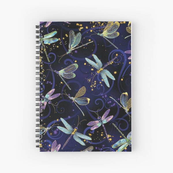 Dragonfly pattern art insect wing gifts girls Spiral Notebook