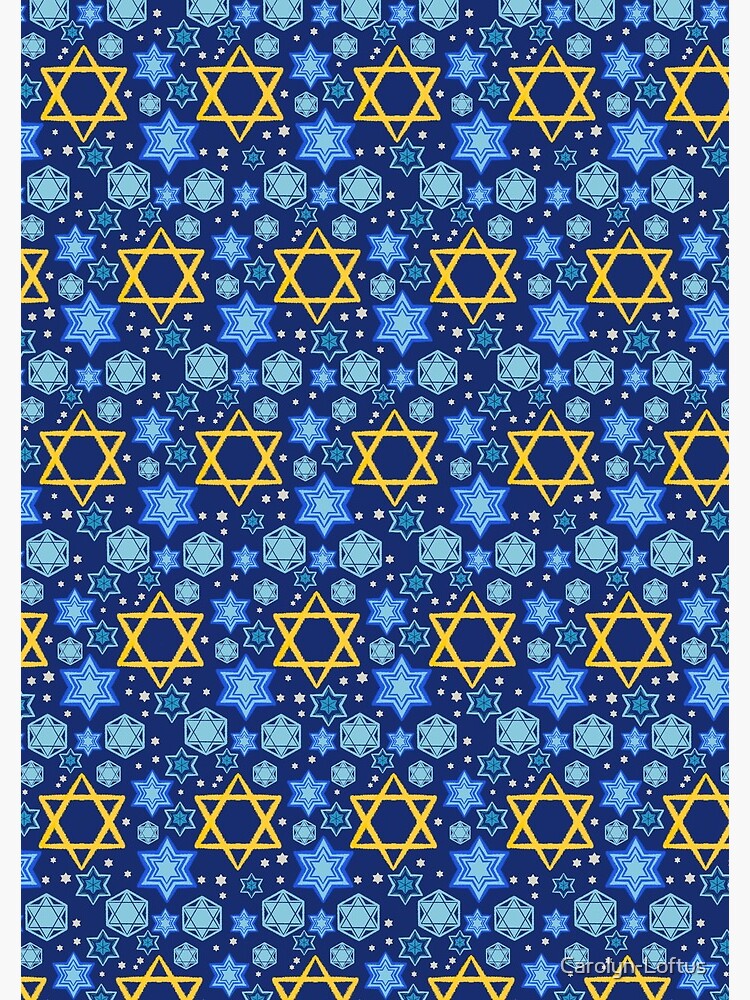Happy Hanukkah-Star of David by Carolyn-Loftus