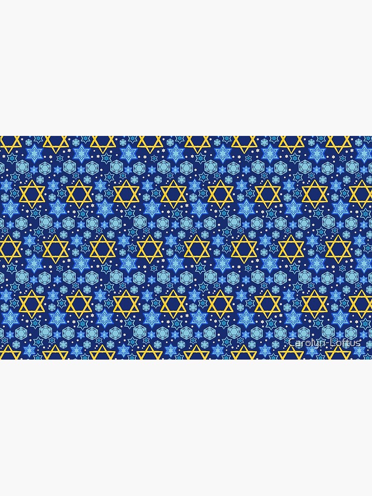 Happy Hanukkah-Star of David by Carolyn-Loftus