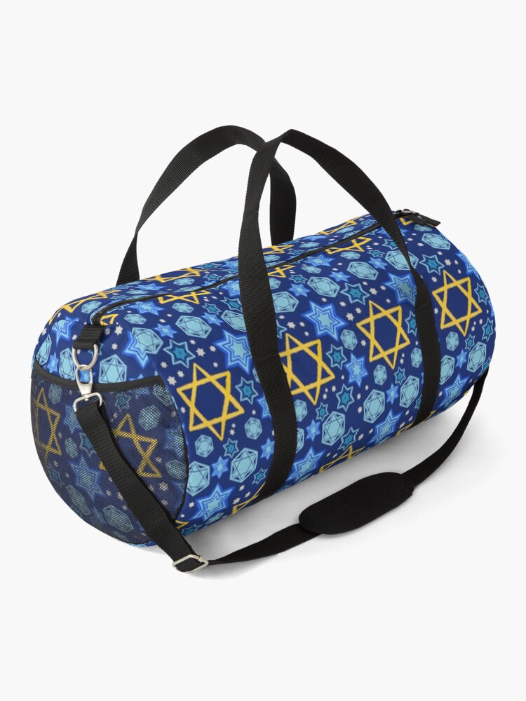 Alternate view of Happy Hanukkah-Star of David Duffle Bag
