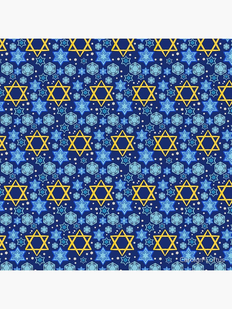 Happy Hanukkah-Star of David by Carolyn-Loftus