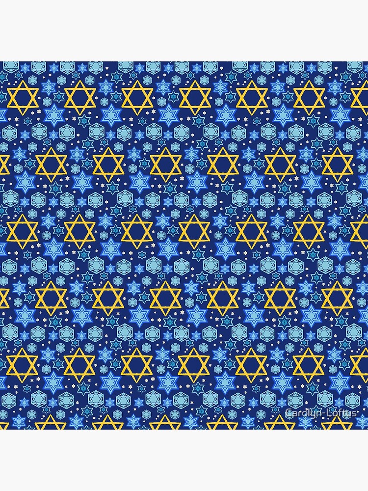 Happy Hanukkah-Star of David by Carolyn-Loftus
