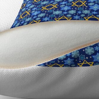 Alternate view of Happy Hanukkah-Star of David Floor Pillow