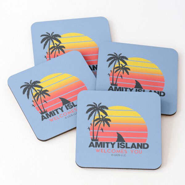 Item preview, Jaws movie Amity Island welcomes you. Birthday party gifts. Officially licensed merch. designed and sold by chrlalexandru.