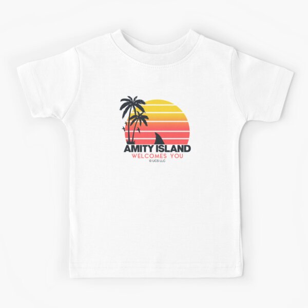 Item preview, Jaws movie Amity Island welcomes you. Birthday party gifts. Officially licensed merch. designed and sold by chrlalexandru.