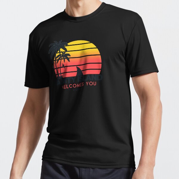 Item preview, Jaws movie Amity Island welcomes you. Birthday party gifts. Officially licensed merch. designed and sold by chrlalexandru.