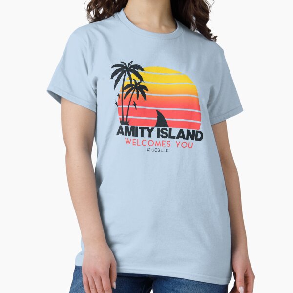 Item preview, Jaws movie Amity Island welcomes you. Birthday party gifts. Officially licensed merch. designed and sold by chrlalexandru.