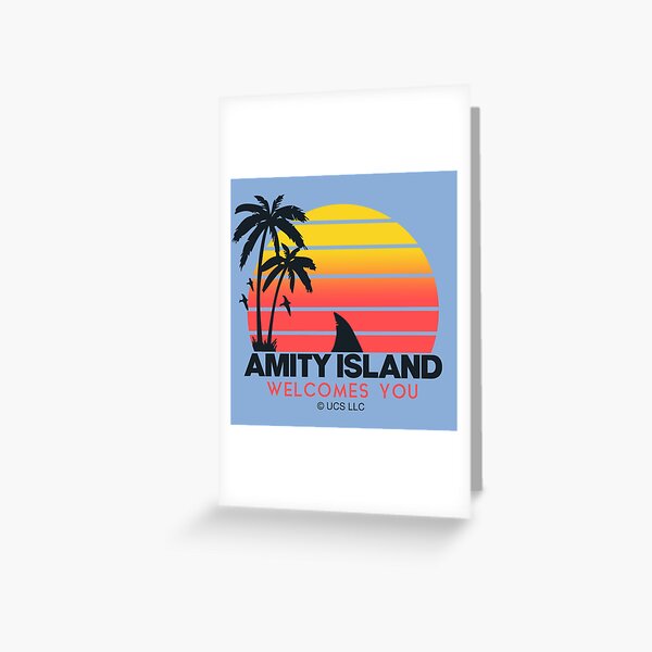 Item preview, Jaws movie Amity Island welcomes you. Birthday party gifts. Officially licensed merch. designed and sold by chrlalexandru.