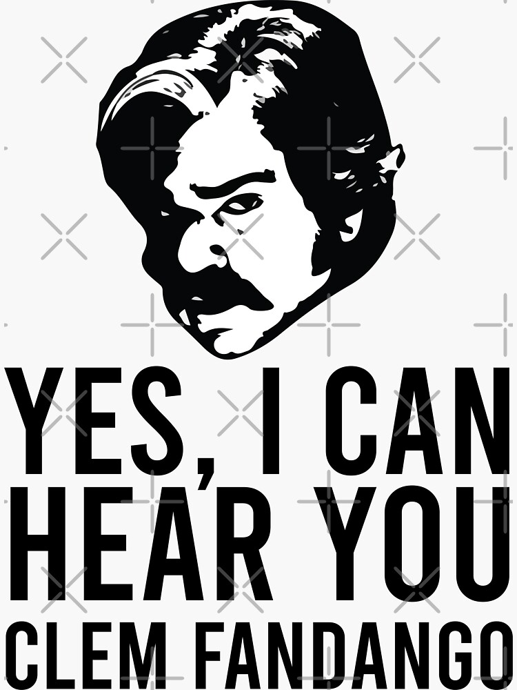 Toast Of London Yes I Can Hear You Clem Fandango Sticker By