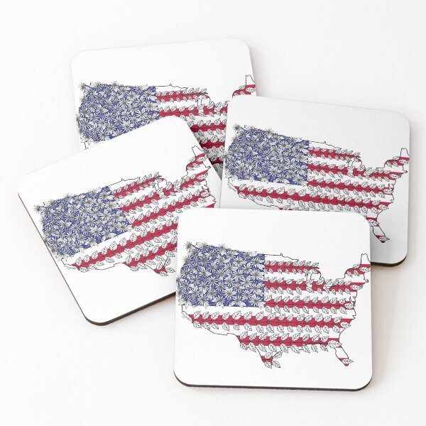 Item preview, American Pride Hand-drawn Floral  designed and sold by Amy Jane Garbutt.