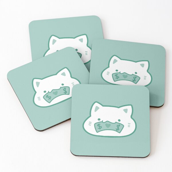 Item preview, Copy of Cat-sh Please! Cash Cat (no text with background color) designed and sold by Red  Berri.