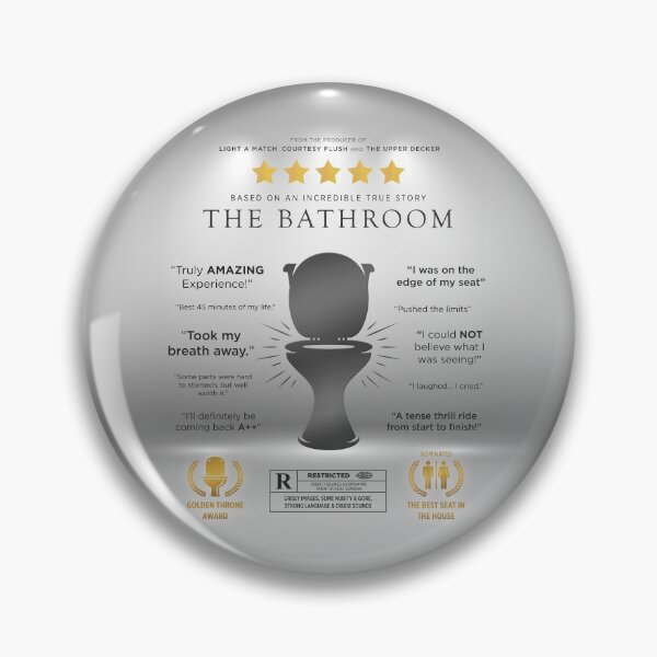 Item preview, The Bathroom Funny Parody Movie Poster Sign designed and sold by BrianSmith84.