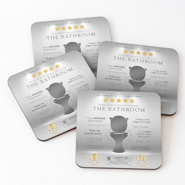 Item preview, The Bathroom Funny Parody Movie Poster Sign designed and sold by BrianSmith84.
