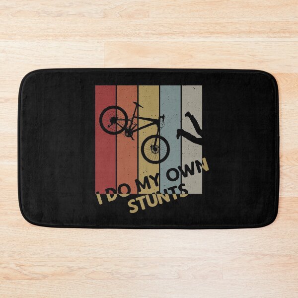Item preview, I Do My Own Stunts Cycling - Funny Bike MTB Bicycle Biker Retro Biking Gift designed and sold by Style4You24.