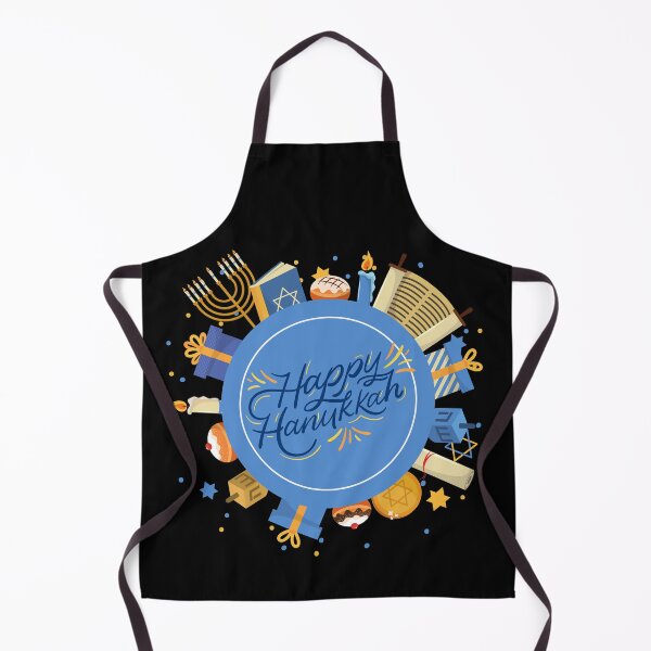 Item preview, Happy Hanukkah-Black Background  designed and sold by Trendi61.