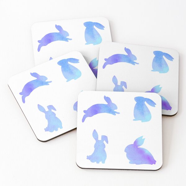 Item preview, Blue Watercolor Bunnies designed and sold by Hedda Young.