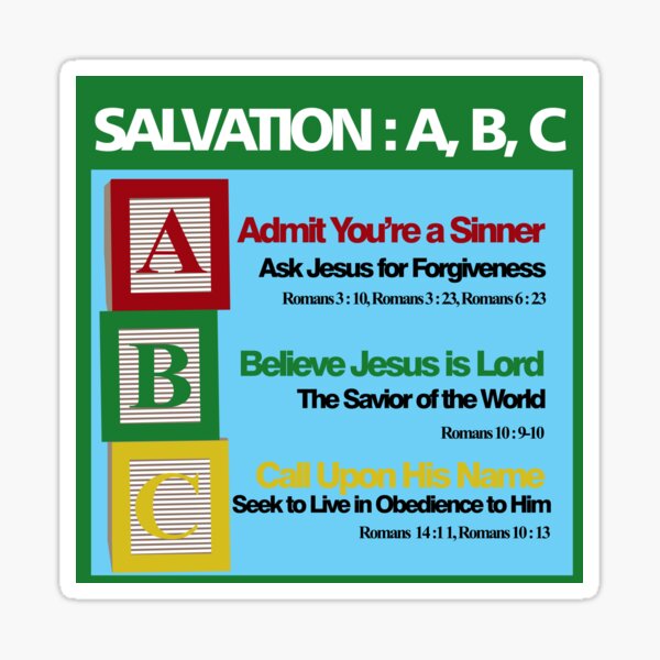 Salvation ABC Sticker