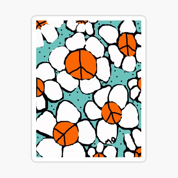Item preview, Flower Power Peace to the People designed and sold by Maureen Zaharie.