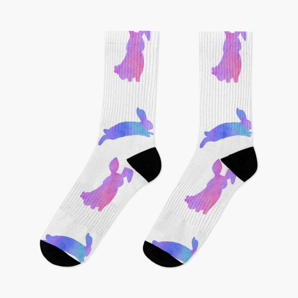 Item preview, Purple Watercolor Bunnies designed and sold by Hedda Young.