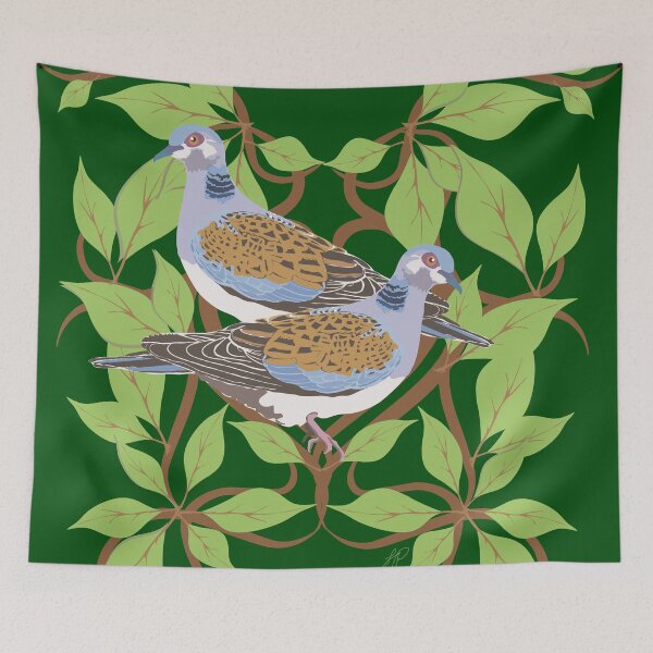 Item preview, 12 Days of Christmas: Two Turtle Doves designed and sold by GingkoDragon.